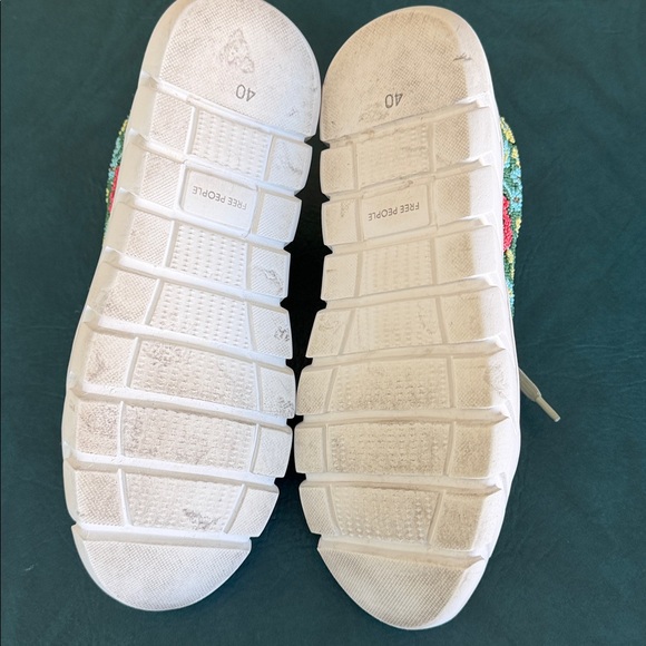 Free People Floral Beaded Platform Sneakers - Picture 10 of 12